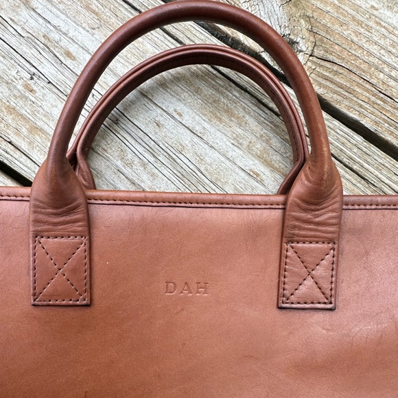 Leather Men's Portfolio Bag - Picture 5 of 9